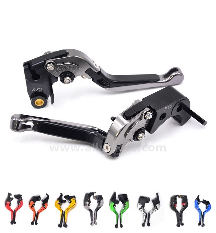 006 Titanium Motorcycle CNC Adjustable Folding Extending Brake Clutch Levers Black For Honda CBR650F CB650F 2014 2015-2